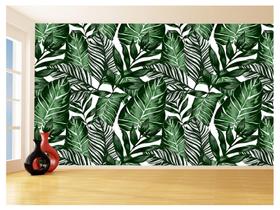 Papel De Parede 3D Textura Folhas Tropicais Mata 3,5M Txt65