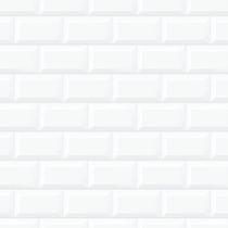 Papel de Parede 3D Tijolos Metrô Branco 57x270cm Papel de Parede 3D Tijolos Metrô Branco 57x270cm