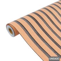 Papel de Parede 45cm X 10m Ripado Laranja - Tudo em Caixa