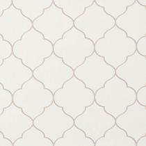 Papel De Parede 53Cmx10M Tnt Arabesco Branco Alto Relevo