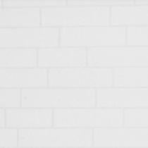 Papel De Parede 53Cmx10M Tnt Tijolinho Branco Alto Relevo