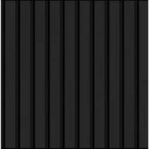 Papel de Parede Adesivo 10 Metros Lavável Madeira Ripada Preta Revestimento de Móveis e Paredes