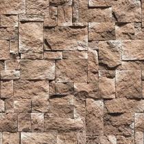 Papel De Parede Adesivo 3D Pedras De Areia Rústicas - 1,05M