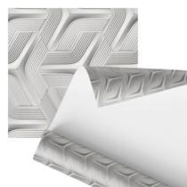Papel De Parede Adesivo Abstrato Moderno Cinza 2,80m