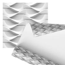 Papel De Parede Adesivo Abstrato Moderno Ondas Tubos 2,80M