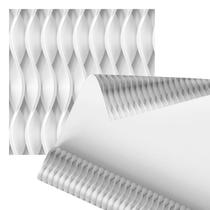 Papel De Parede Adesivo Abstrato Ondas Verticais Cinza 2,80m Papel De Parede Adesivo Abstrato Ondas Verticais Cinza 2,80m