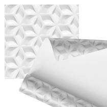 Papel De Parede Adesivo Abstrato Relevo Entrelaçado 3D 2,80m