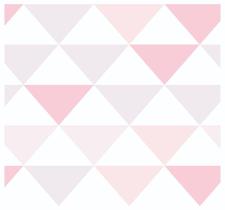 Papel De Parede Adesivo Abstrato Triângulos Rosa 300x52cm Papel De Parede Adesivo Abstrato Triângulos Rosa 300x52cm