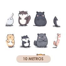 Papel De Parede Adesivo Animais Fofos Delicados