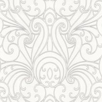 Papel de Parede Adesivo Arabesco Branco - 004