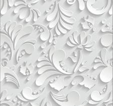 Papel De Parede Adesivo Arabesco Floral Branco 300x52cm Papel De Parede Adesivo Arabesco Floral Branco 300x52cm