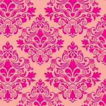 Papel de Parede Adesivo Arabesco Rosa - 064
