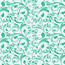 Papel de Parede Adesivo Arabesco Verde - 036