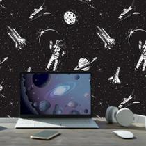 Papel De Parede Adesivo Astronautas E Planetas Gamer 2,50M - Decore Papéis De Parede