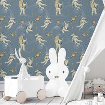 Papel de Parede Adesivo Astronautas na Lua N03125 0,58X2,5M