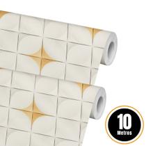 Papel De Parede Adesivo Autocolante 3d Cinza Dourado Geométrico Papel De Parede Adesivo Autocolante 3d Cinza Dourado Geométrico