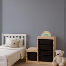 Papel de Parede Adesivo Autocolante Decorativo Cinza 5 METROS 1 ROLO 5m x 45cm