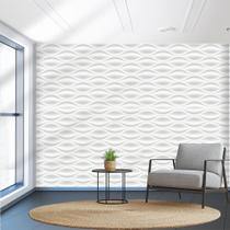 Papel de Parede Adesivo Autocolante Decorativo Cinza Ondulado 5 METROS 1 ROLO 5m x 45cm