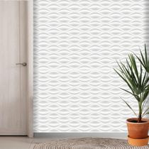 Papel de Parede Adesivo Autocolante Decorativo Cinza Ondulado 5 METROS 1 ROLO 5m x 45cm