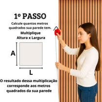 Papel de Parede Adesivo Autocolante Decorativo Madeira Ripado Texturizado 5 METROS 1 ROLO 5m x 45cm Papel de Parede Adesivo Autocolante Decorativo Madeira Ripado Texturizado 5 METROS 1 ROLO 5m x 45cm