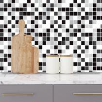 Papel de Parede Adesivo Autocolante Decorativo Pastilha Mosaico 10 METROS 2 ROLOS 5m x 45cm Cada Papel de Parede Adesivo Autocolante Decorativo Pastilha Mosaico 10 METROS 2 ROLOS 5m x 45cm Cada