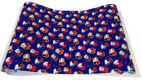 Papel De Parede Adesivo Autocolante Infantil Minnie Azul 45 Cm X 5 Mts