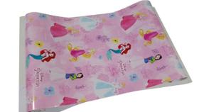 Papel De Parede Adesivo Autocolante Infantil Princesas 45 Cm X 10 Mts