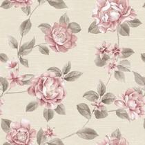 Papel De Parede Adesivo Autocolante Lavavel Floral Rosa Nude