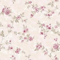 Papel De Parede Adesivo Autocolante Lavavel Floral Rosa Quarto Fofo