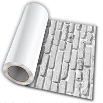 Papel De Parede Adesivo Autocolante Tijolo Branco 50cmX50cm