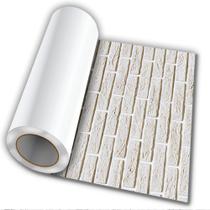 Papel De Parede Adesivo Autocolante Tijolo Branco 50cmX50cm
