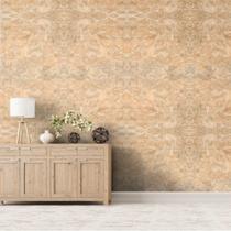 Papel de Parede Adesivo Autocolante Vinil Marmore Tons Bege Banheiro Cozinha Sala Quarto 1,5m