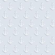 Papel De Parede Adesivo Azul Claro E Ancora Infantil Bebê