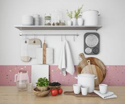 Papel De Parede Adesivo Azulejo Artístico Colorido 2,80m