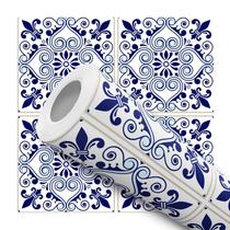 Papel de Parede Adesivo Azulejo Português Branco Azul Clássico Colonial Barroco Moderno Quarto Sala de Estar Papel de Parede Adesivo Azulejo Português Branco Azul Clássico Colonial Barroco Moderno Quarto Sala de Estar