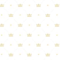 Papel de Parede Adesivo Baby Dourado Coroas - 039 Papel de Parede Adesivo Baby Dourado Coroas - 039