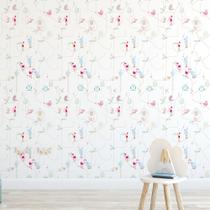 Papel de Parede Adesivo Baby Jardim Encantado Branco