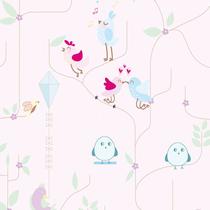 Papel de Parede Adesivo Baby Passarinhos - 020