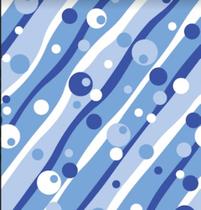 Papel De Parede Adesivo Banheiro Cozinha Abstrato Azul ABS16