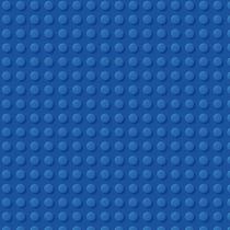Papel de Parede Adesivo Bloco de Montar Azul Quarto Geek 18m