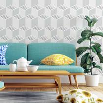 Papel de Parede Adesivo Blocos 3D N05248 Rolode Rolo 0,58x3M