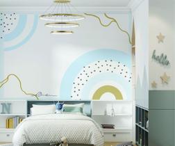 Papel de Parede Adesivo Boho Azul - ALGIDECOR Papel de Parede Adesivo Boho Azul - ALGIDECOR