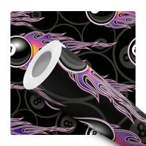 Papel de Parede Adesivo Bola Bilhar Preto Roxo Sinuca Sala de Jogos Papel de Parede Adesivo Bola Bilhar Preto Roxo Sinuca Sala de Jogos