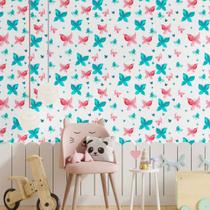 Papel De Parede Adesivo Borboleta N014201 Rolo 0,58x3M Papel De Parede Adesivo Borboleta N014201 Rolo 0,58x3M