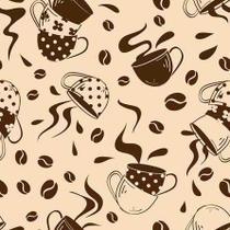 Papel de Parede Adesivo Café Xícaras 272460105 0,58x2,50M Papel de Parede Adesivo Café Xícaras 272460105 0,58x2,50M