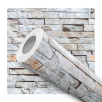 Papel De Parede Adesivo Canjiquinha Cinza Pedra Sala Quarto 3.5m Papel De Parede Adesivo Canjiquinha Cinza Pedra Sala Quarto 3.5m