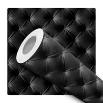 Papel de Parede Adesivo Capitonê Botonê Preto Acolchoado Moderno Quarto Sala de Estar Papel de Parede Adesivo Capitonê Botonê Preto Acolchoado Moderno Quarto Sala de Estar