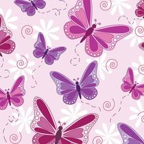 Papel de Parede Adesivo Casual Borboletas - 162