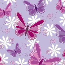 Papel de Parede Adesivo Casual Borboletas - 168