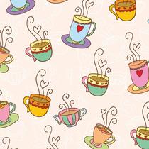 Papel de Parede Adesivo Casual Chá e Café - 035